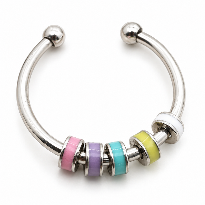 Bague anti-stress bille Colorée
